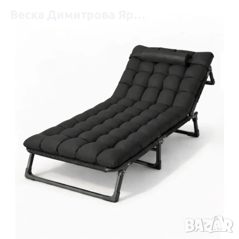 Сгъваемо къмпинг легло и градински шезлонг 2в1, снимка 7 - Градински мебели, декорация  - 53882628