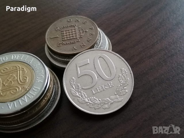 Монета - Албания - 50 леке | 2000г., снимка 1 - Нумизматика и бонистика - 35365598