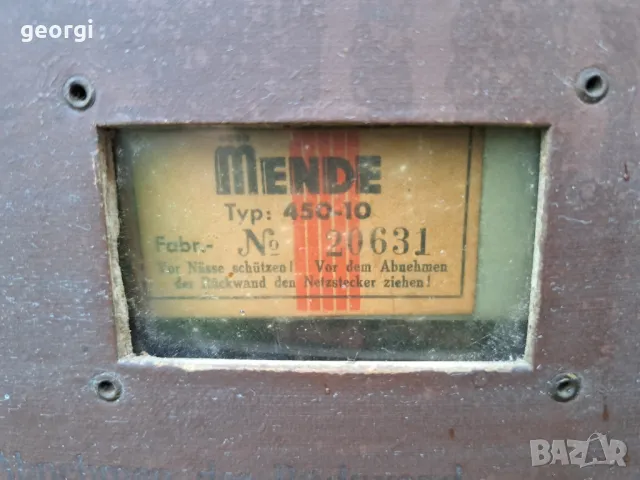 лампово радио Nord Mende Bremen, снимка 15 - Радиокасетофони, транзистори - 50234696