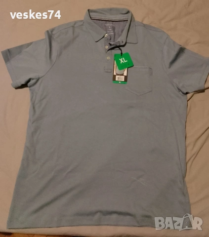 тениска с яка XL