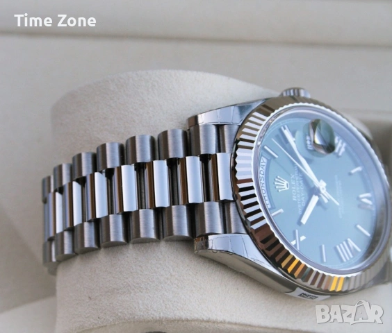Rolex Day-Date 40mm President White Gold Olive Green Automatic Мъжки / Унисекс Различни Варианти, снимка 6 - Мъжки - 54047780