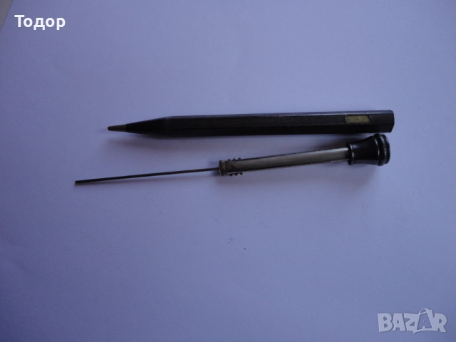 Старинен немски  сребърен механичен молив AEG, снимка 6 - Антикварни и старинни предмети - 52834583