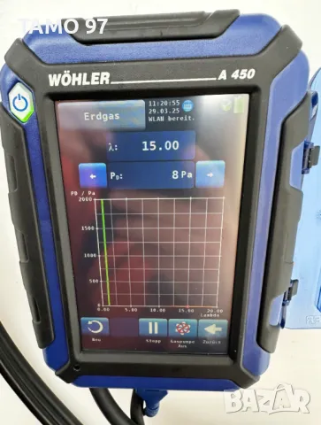 Wohler A 450 L - Газ анализатор за димни газове като нов!, снимка 6 - Други инструменти - 49758435