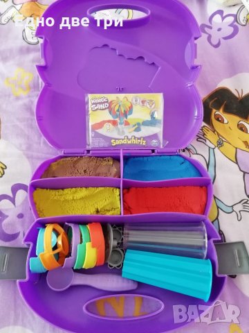 Голям комплект Кинетичен пясък Пясъчна вихрушка., снимка 4 - Образователни игри - 33073355