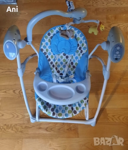 Електрическа музикална люлка шезлонг за бебета Cangaroo