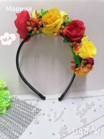 Китка за глава, вариант 28, снимка 7 - Аксесоари за коса - 54019088