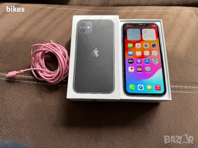 iPhone 11 black 64gb КАТО ЧИСТО НОВ 130€, снимка 6 - Apple iPhone - 53925040
