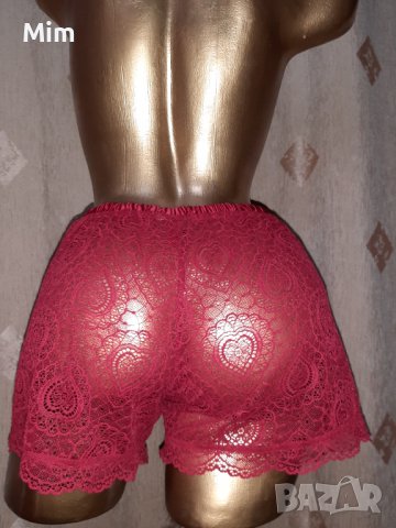 Intimissimi  L Червен еластичен дантелен боксер, снимка 3 - Бельо - 39300022