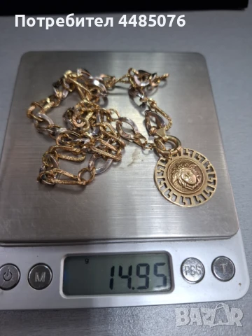 ЗЛАТЕН ДАМСКИ ЛАНЕЦ / КОЛИЕ 14К., снимка 5 - Колиета, медальони, синджири - 51024529