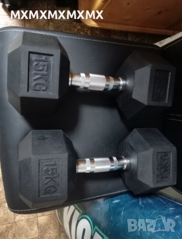 Продавам Дъмбели по 15 кг всяка общо 30кг 