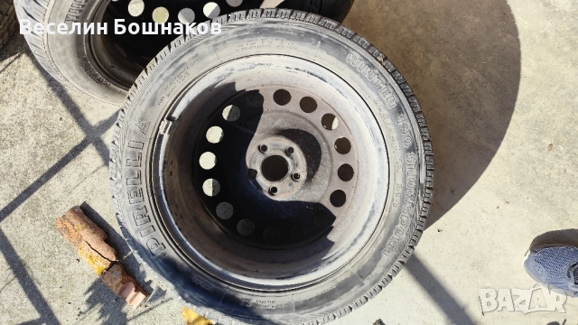 Продавам 4бр железни джанти и тасове със зимни гуми , снимка 7 - Гуми и джанти - 52307809