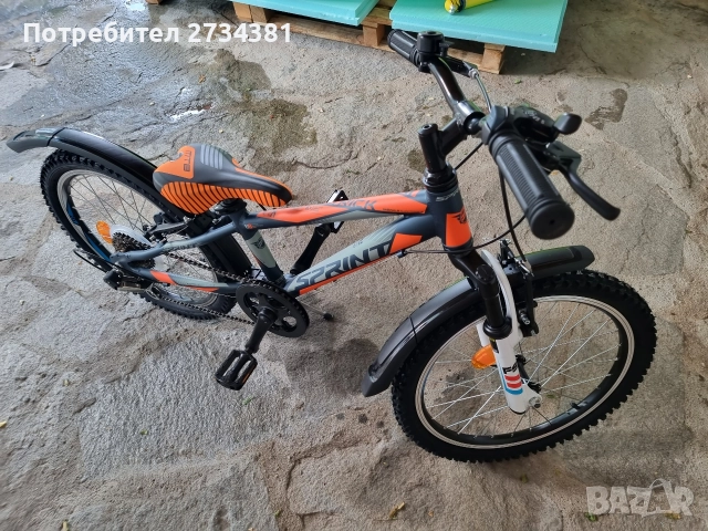 Детски алуминиев мтв велосипед Sprint HAT TRICK 20" с амортисьор, снимка 4 - Велосипеди - 52588578