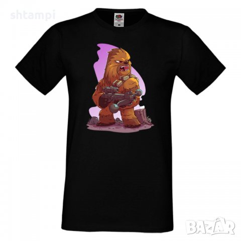 Мъжка тениска Star Wars Chewbacca Star Wars Игра,Изненада,Подарък,Геймър, , снимка 3 - Тениски - 36808670