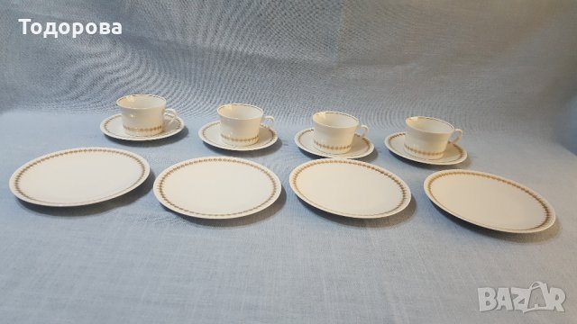 Комплект порцеланови съдове за кафе и десерт- Бавария