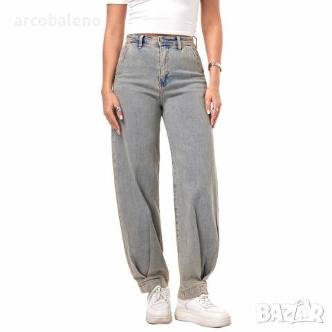 Дамски дънки с висока талия , снимка 3 - Дънки - 52627363