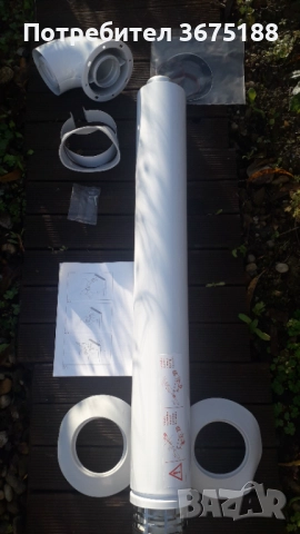 Комин за газов котел ф100/60 - метален