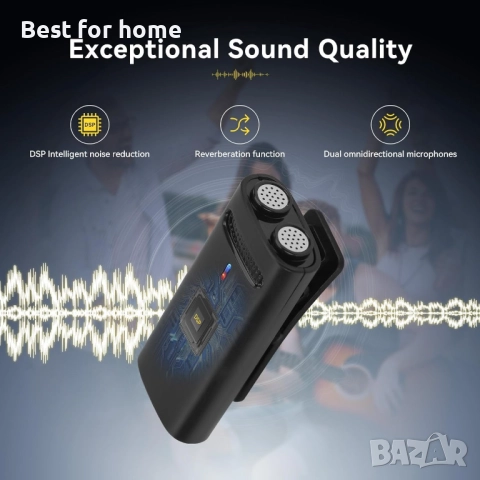 Комплект безжични микрофони Retekess TG103, снимка 2 - Микрофони - 52901760