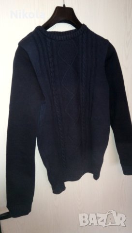 Пуловер тъмно син S -размер на HM, снимка 7 - Пуловери - 31066715