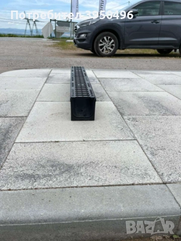 Линеен отводнител 100х100х1m с решетка от сферо чугун, клас B125, снимка 5 - Строителни материали - 53060155