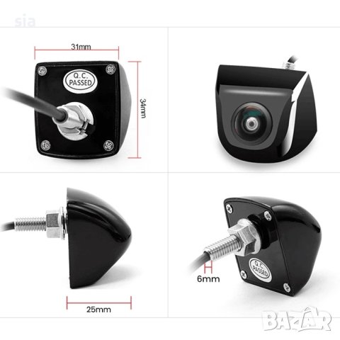  Камера за кола, подпомагане паркирането за кола за заден ход ,Широкоъгълна,Стилна, снимка 4 - Аксесоари и консумативи - 38598591