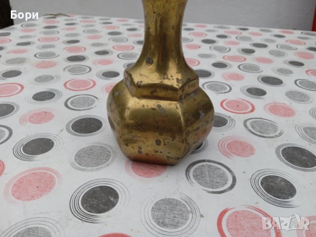 Стара ваза от меснг, снимка 2 - Други ценни предмети - 38989647