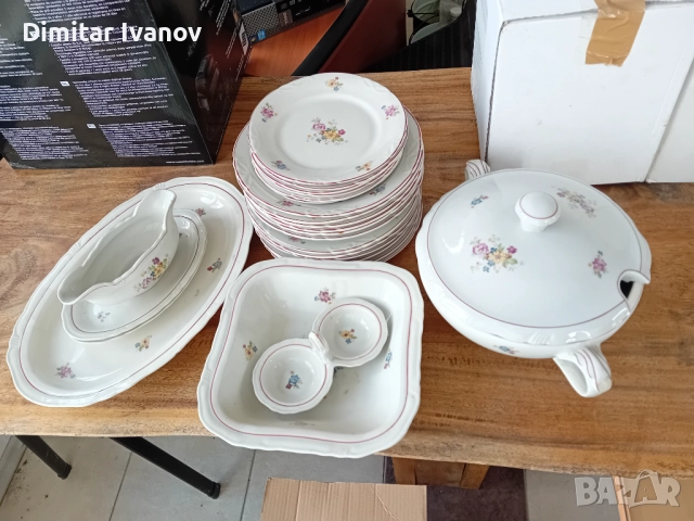 Български порцеланов сервиз "СИП" Стойко Иванов Пеев , снимка 5 - Сервизи - 52592276