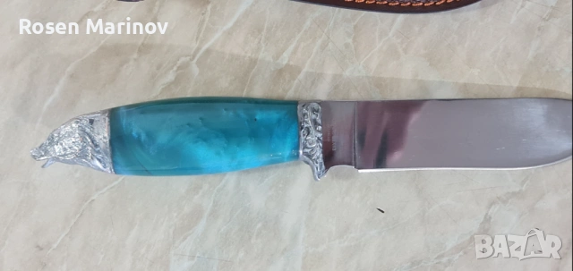 Ръчно изработен нож от стомана 65×13 инструментална скалпелна стомана руска ножът е закален на 56 / , снимка 5 - Ножове - 53174561