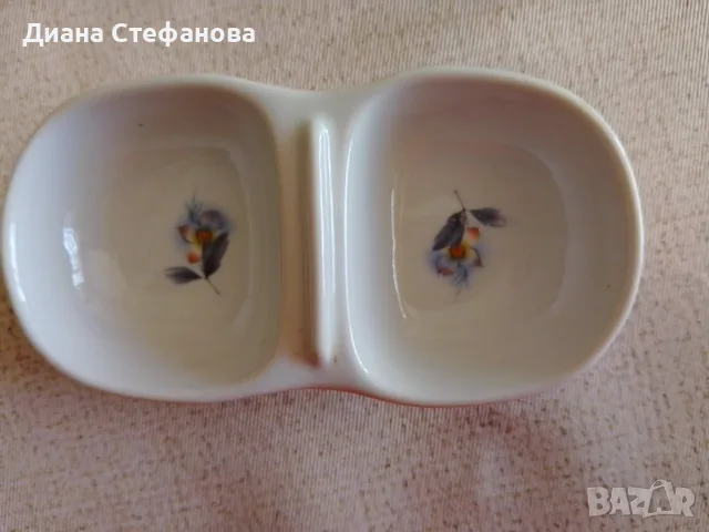 Чинии и солничка български порцелан - 1960-1980