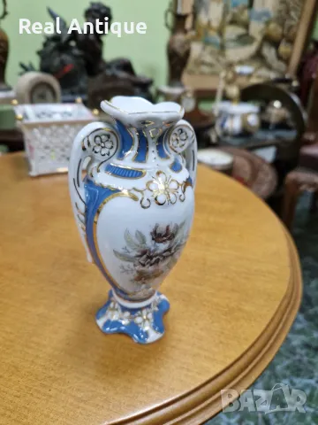 Страхотна рядка антикварна колекционерска порцеланова вазичка Royal Dux , снимка 4 - Колекции - 48422596