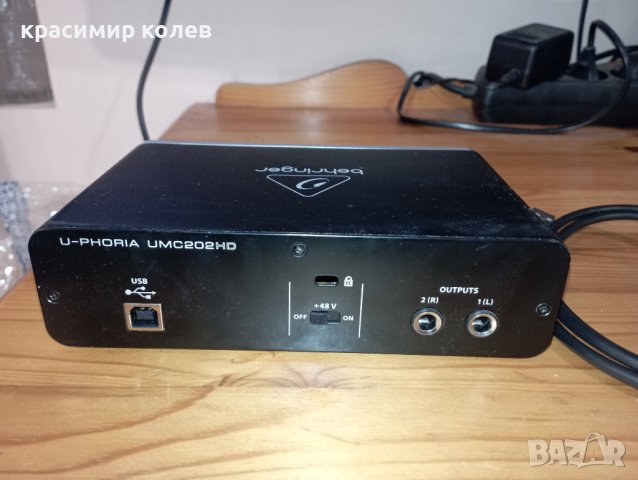 аудио интерфейс "BEHRINGER UMC 202 HD", снимка 5 - Ресийвъри, усилватели, смесителни пултове - 42897454