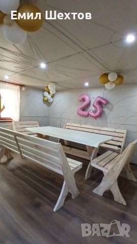 БАВАРСКИ КОМПЛЕКТ ОТ МАСИВ, снимка 5 - Маси - 51101158