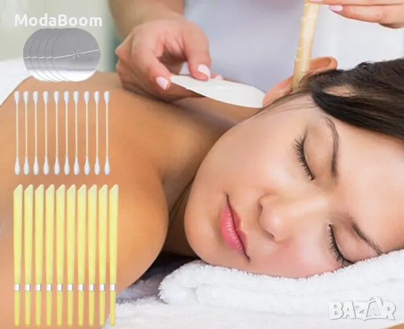 Ароматни восъчни свещи за уши за ефективно премахване на ушната кал 10 бр., снимка 8 - Други - 48504447