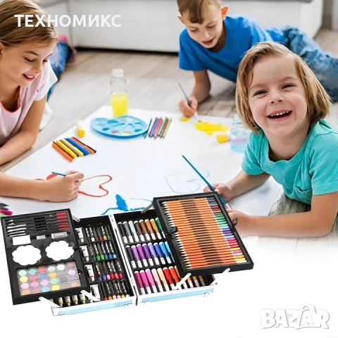 ПРОМО!!! Комплект за рисуване в куфар от 132 части, снимка 4 - Други - 53923809