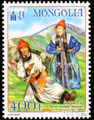 Блок марки Нематериално културно наследство, Монголия, 2019,2 броя, снимка 7 - Филателия - 37954260