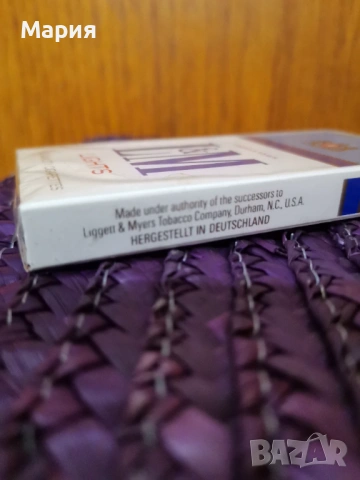 Твърда кутия цигари L&M  Liggett & Myers Inc, снимка 3 - Колекции - 53219547