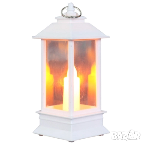 Висяща декоративна лампа тип фенер със свещ на батерии , снимка 4 - Декорация за дома - 51992545