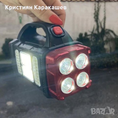 led многофункционален фенер-прожектор, снимка 2 - Къмпинг осветление - 42097811