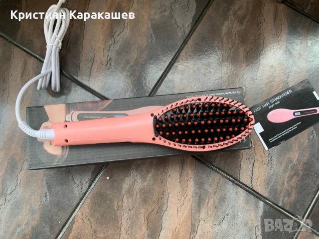 Електрическа четка за изправяне на коса, снимка 4 - Преси за коса - 38870629