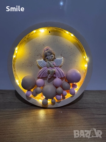 Детска лампа “Ангелче”, снимка 4 - Детски нощни лампи - 52344911