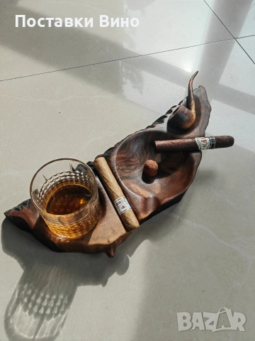 Арт пепелник за лула, пури с място за чаша, снимка 4 - Декорация за дома - 54207691