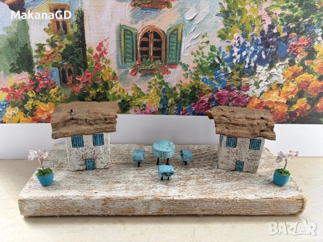 Декорация с къщички, снимка 2 - Декорация за дома - 54299821