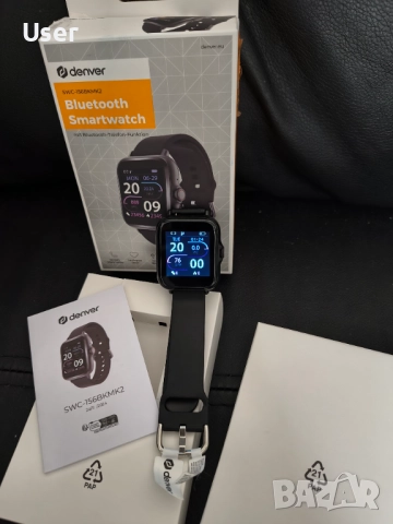 Смарт часовник Denver Swc-156 - Bluetooth часовник , снимка 4 - Смарт гривни - 51899405