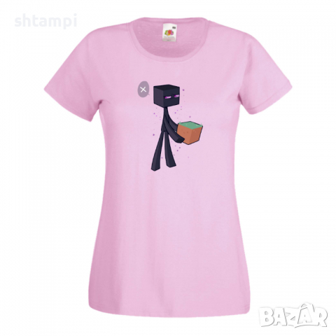 Дамска тениска Enderman 3 майнкрафт Minecraft,Игра,Забавление,подарък,Изненада,Рожден Ден., снимка 13 - Тениски - 36520692