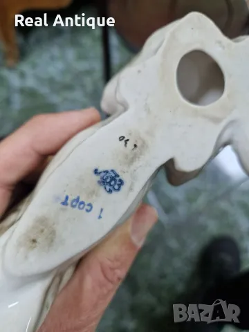 Рядка антикварна колекционерска руска порцеланова фигура ЛФЗ , снимка 7 - Антикварни и старинни предмети - 48800947