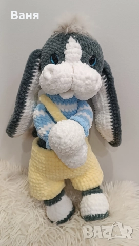 Плетено магаренце на една кука, снимка 8 - Плюшени играчки - 51762677