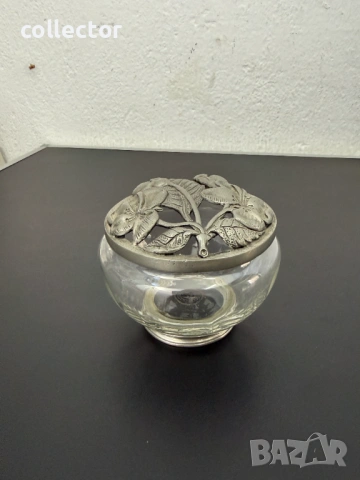 Френска стъкленица за потпури / ароматизатор. №8030, снимка 9 - Антикварни и старинни предмети - 53982909