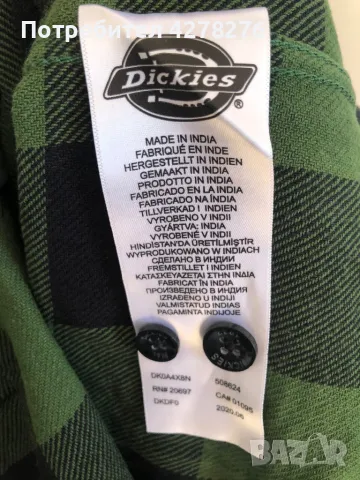 Dickies L Карирана риза, снимка 3 - Ризи - 49267313