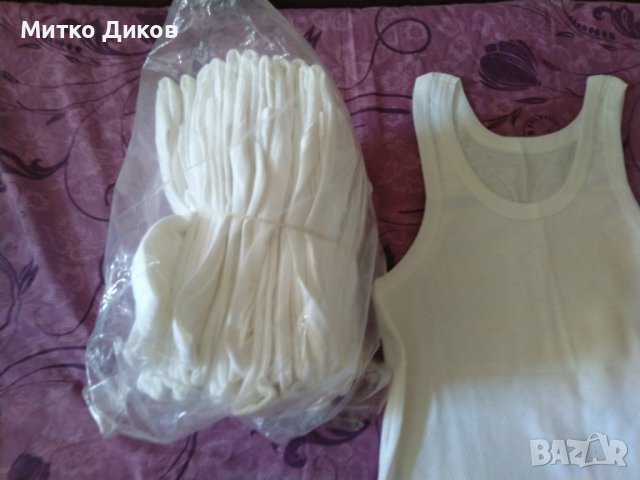 Потник памучен Лотос български-нов-12 броя-размер С/М, снимка 4 - Тениски - 44185767