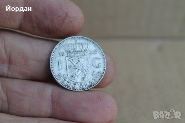 Монета 1 Гулден Холандия 1956г