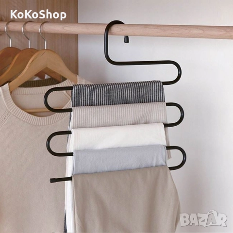 Закачалка за панталони-34х35.5 см./метална закачалка за панталони, снимка 2 - Закачалки - 51498519
